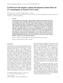C4-derived soil organic carbon decomposes faster than its C3