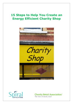 15 Steps to Help You Create an Energy Efficient Charity Shop