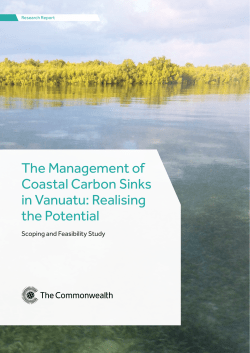The Management of Coastal Carbon Sinks in Vanuatu: Realising the
