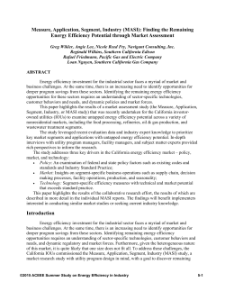 Measure, Application, Segment, Industry (MASI): Finding the