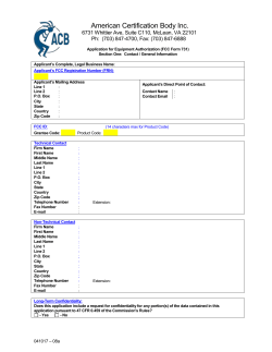 731 Form - ACBcert.com