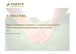It Takes a Team… - Ministry of Health
