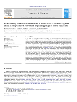 Characterizing communication networks in a web-based