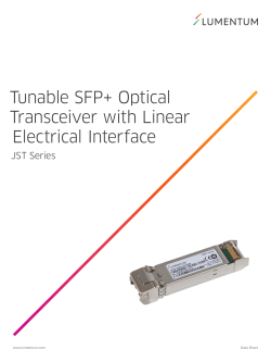 Tunable SFP+ Optical Transceiver with Linear Electrical