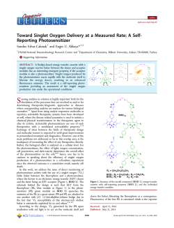 Toward Singlet Oxygen Delivery at a Measured Rate: A Self