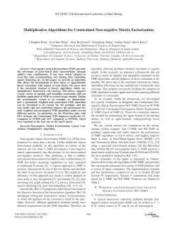 Multiplicative Algorithms for Constrained Non