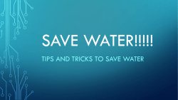 Save water!!!!!