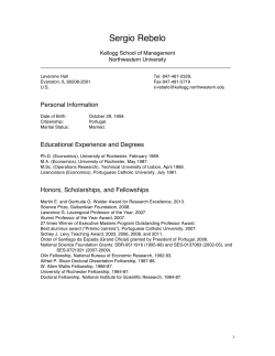 Sergio Rebelo - Kellogg School of Management