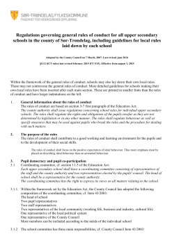 5.12 The ICT rules for pupils in upper secondary