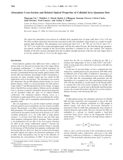 Absorption Cross-Section and Related Optical Properties of