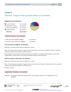 Kindergarten Mathematics Module 6, Topic A, Lesson 3