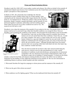 Prison and Mental Health Info