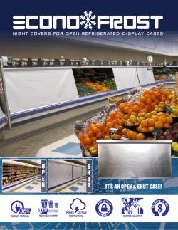 night covers for open refrigerated display cases