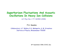 Acoustic fluctuations