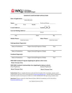 First Preference Second Preference Must Choose One: Must