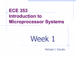 ECE 353 Lesson Slides