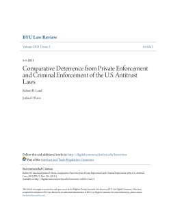 Comparative Deterrence from Private Enforcement and Criminal