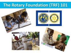 Rotary Foundation 101