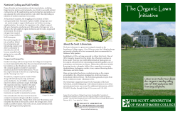 Organic Lawn Initiative  - The Scott Arboretum of Swarthmore