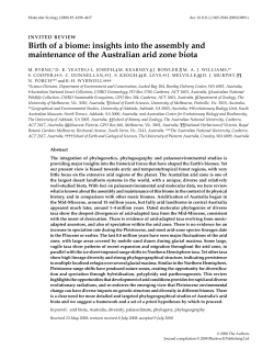 Birth of a biome: insights into the assembly and
