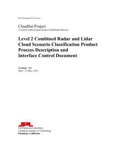 Level 2 Combined Radar and Lidar Cloud Scenario Classification