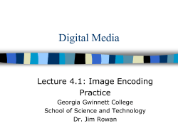 Lecture 4.1: Image Encoding Practice