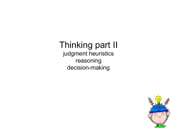 Deductive Reasoning - UCI Cognitive Science Experiments