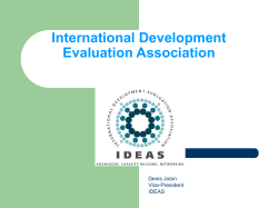 International Development Evaluation Association