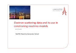 Electron scattering data and its use in constraining neutrino models