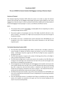 Penultimate DRAFT The use of BIWIS for General Aviation Hold