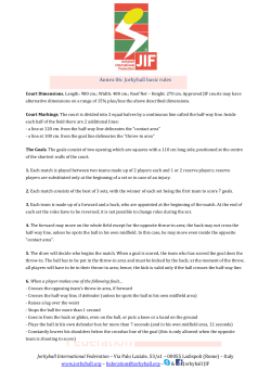 Annex 06: Jorkyball basic rules - Jorkyball International Federation