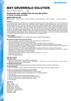 MAY-GRUENWALD SOLUTION