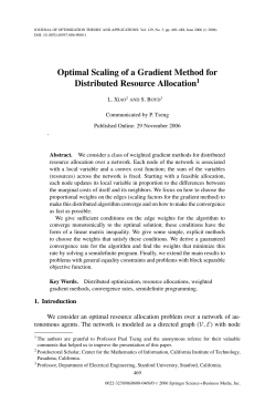 Optimal Scaling of a Gradient Method for Distributed