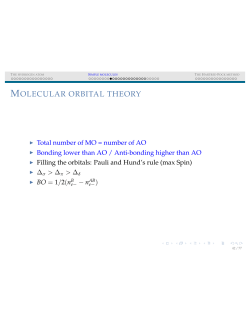 molecular orbital theory
