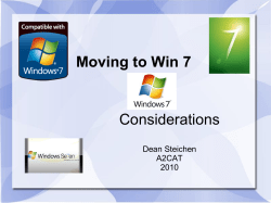 Moving to Win 7- Upgrade your Equipment or Buy a New System?