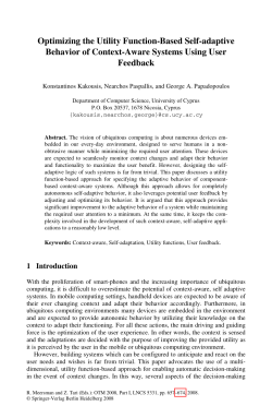 Optimizing the Utility Function-Based Self