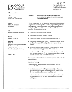 Parking Strategy - Town of Whitchurch