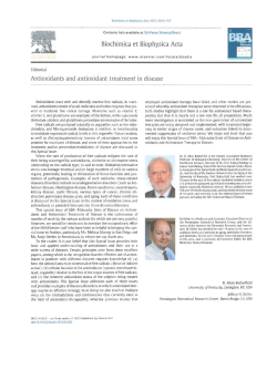 Biochimica et Biophysica Acta