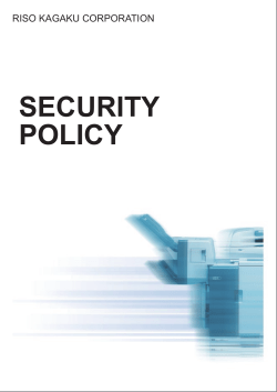 Security policy of RISO printers