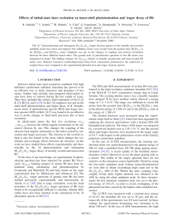 Effects of initial-state laser excitation on inner