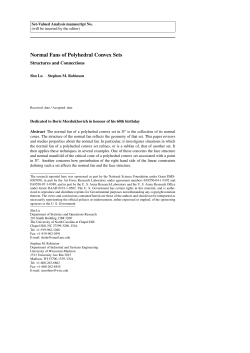 Normal Fans of Polyhedral Convex Sets