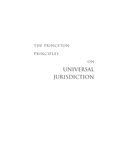 Princeton Principles on Universal Jurisdiction