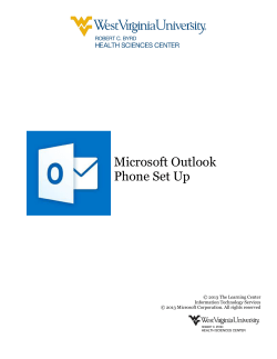 Microsoft Outlook Phone Set Up
