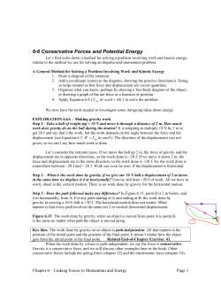 Chapter 5 &ndash; Linking Forces to Momentum and Energy