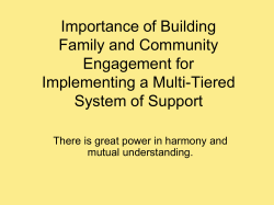 Parent Engagement Educator Audiences - MTSS 5.18.15