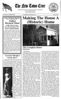March - Historical Society of Bloomfield