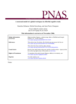 A neuronal model of a global workspace in effortful cognitive tasks