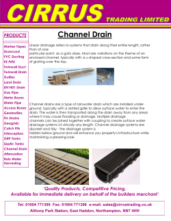 Channel Drain - Cirrus Trading