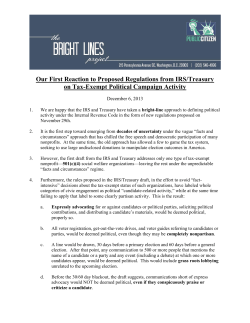 First Reaction of BLP to IRS Proposed Regs Dec 6