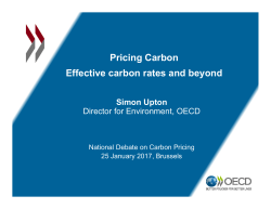 Pricing Carbon Effective carbon rates and beyond